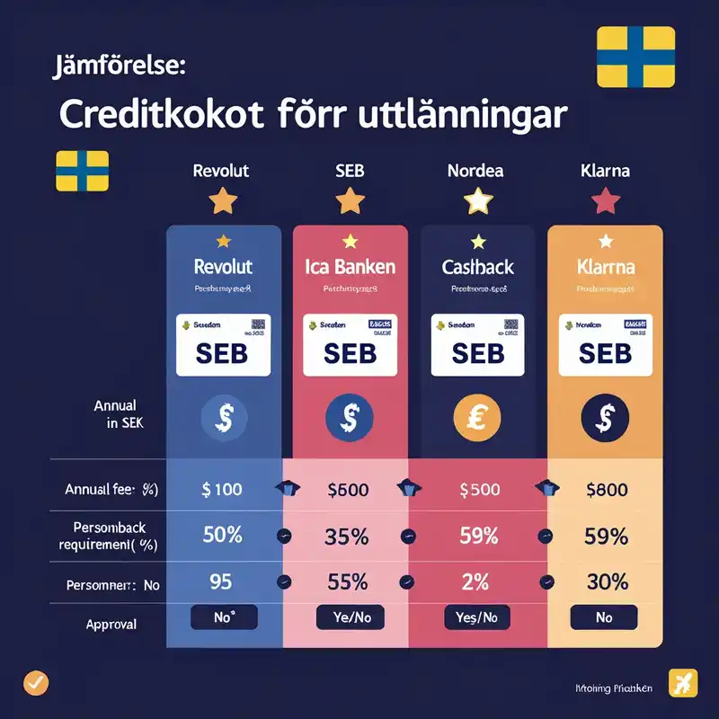 Bästa kreditkort för utlänningar i Sverige